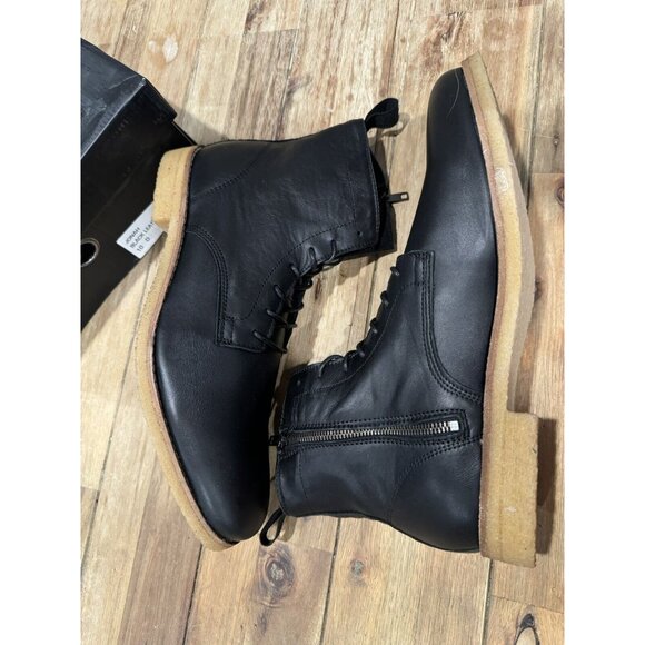 SUPPLY LAB Men's Black Jonah Lace-Up Leather Ankle Boot Sz 10 D NEW IN BOX - Picture 9 of 15